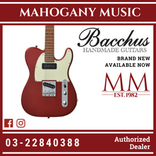 Bacchus BTE-2-RSM/M-CAR Universe Series Roasted Maple Electric Guitar, Candy Apple Red