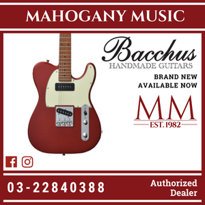 Bacchus BTE-2-RSM/M-CAR Universe Series Roasted Maple Electric Guitar, Candy Apple Red