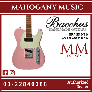 Bacchus BTE-2-RSM/M-SLPK Universe Series Roasted Maple Electric Guitar, Shell Pink