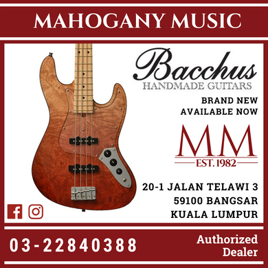 Bacchus WL-434S BM/M Red 4-String Bass