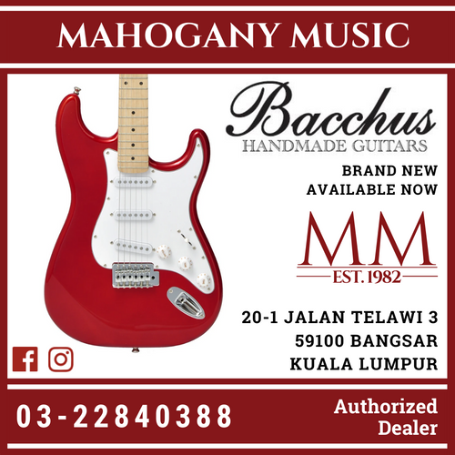 Bacchus BST-1M CAR Candy Apple Red Electric Guitar