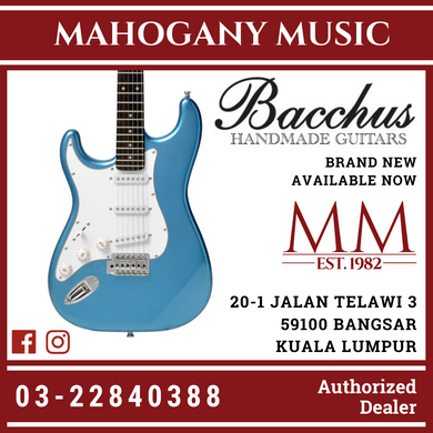 Bacchus BST-1R-LH-LPB [LEFTY] Lake Placid Blue Electric Guitar