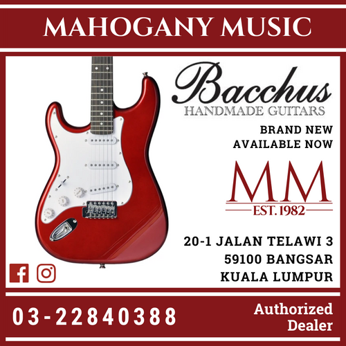 Bacchus BST-1R-LH CAR [LEFTY] Candy Apple Red Electric Guitar