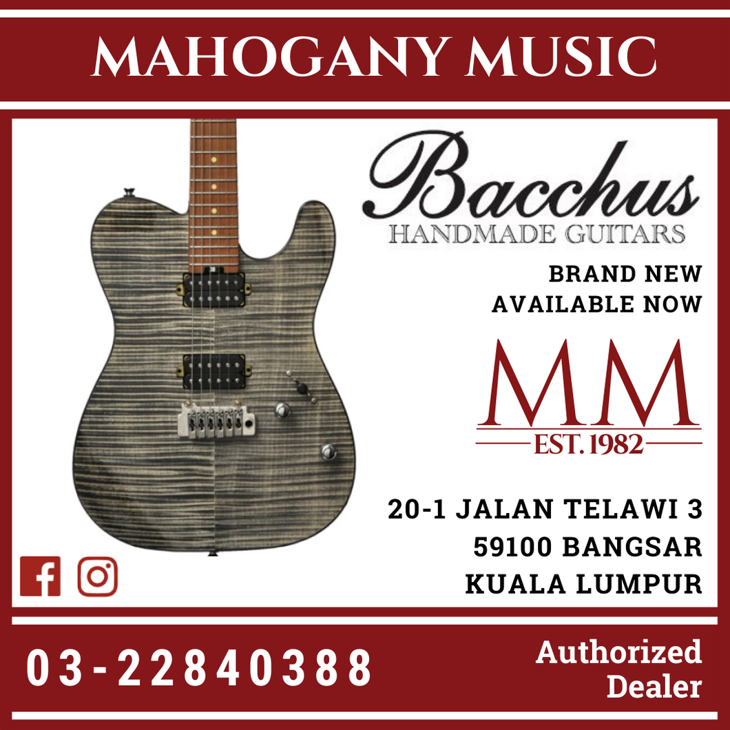 Bacchus TACTICS24-FM/RSM Roasted Maple Charcoal Grey Electric Guitar