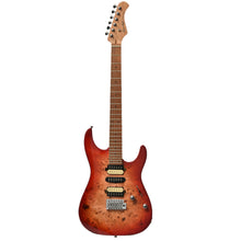 Bacchus IMPERIAL24-BP-RSM/M Universe Series Roasted Maple Electric Guitar, Red Burst
