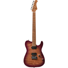 Bacchus TAC24 FMH-RSM/M N-MGT-B Universe Series Roasted Maple Electric Guitar, Natural Magenta Burst