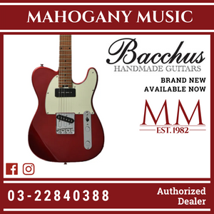 Bacchus TACTICS-STD/RSM-CAR Global Series Roasted Maple Electric Guitar, Candy Apple Red