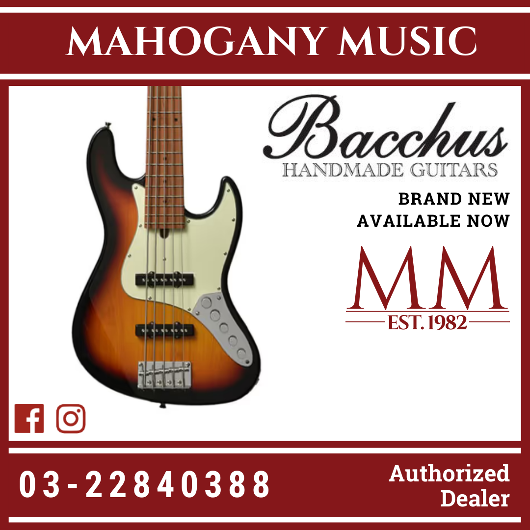 Bacchus WJB5-630-RSM/M-Act -DLPB- 《5弦アクティブ》[ROASTED MAPLE ...