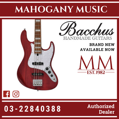 Bacchus WL4-ASH33 RSM/M-STR Global Series Roasted Maple Electric Bass,