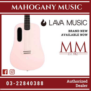 Blue Lava 36″ Coral Pink Smart Guitar (with Air Flow Bag)