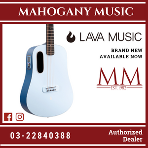 Blue Lava 36″ Sail White Smart Guitar (with Air Flow Bag)