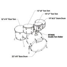 Tama CL52KRS-PGJP Superstar Classic Series 5-Piece Drum Set, Gloss Java Lacebark Pine