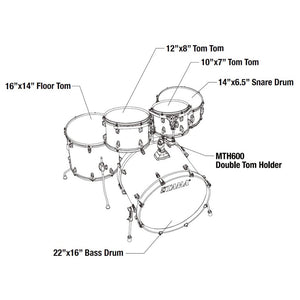 Tama CL52KRS-PGJP Superstar Classic Series 5-Piece Drum Set, Gloss Java Lacebark Pine
