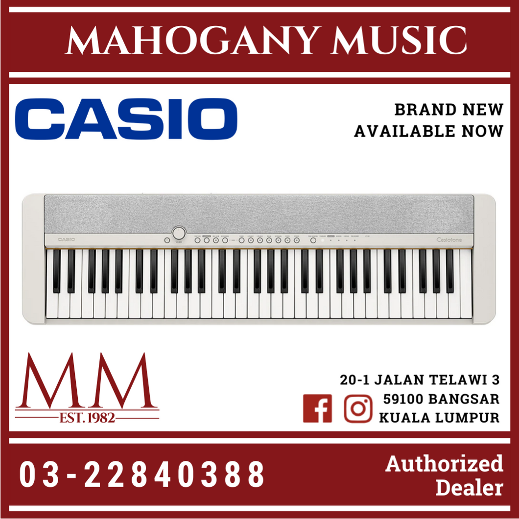 Casio Casiotone 61 Keys CT-S1 White Keyboard