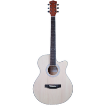 Cate 40" QM601C Cutaway Natural Finish Acoustic Guitar