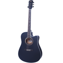 Cate 40" QM612C Cutaway Black Finish Acoustic Guitar