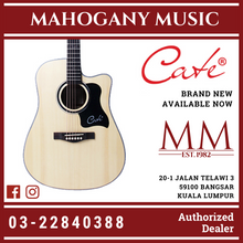 Cate 41" QM714C Natural Finish Acoustic Guitar