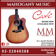 Cate 41" QM714C Retro Finish Acoustic Guitar