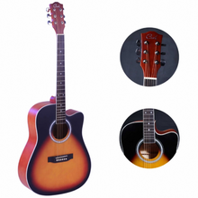 Cate QM-611 Sunburst Finish Acoustic Guitar