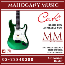 Cate QM-E02 Green Finish Electric Guitar Green W/Bag