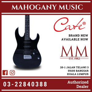 Cate QM-E03 Black Finish Electric Guitar W/Bag