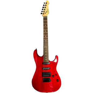Cate QM-E03 Red Finish Electric Guitar W/Bag