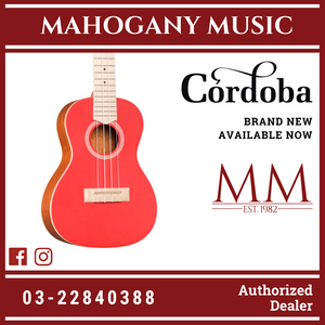 Cordoba 15CM Ukulele - Mahogany Top, Mahagony Back & Sides - Chili Red