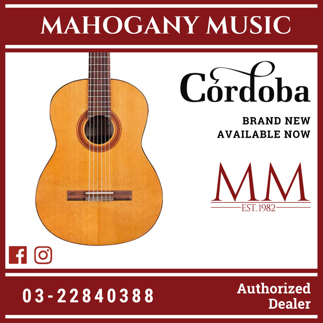 Cordoba C5 CD Guitar Pack - Solid Canadian Cedar Top, Mahogany Wood Back & Sides, Classical Guitar For Beginners to Intermediate Players