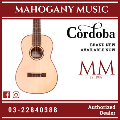 Cordoba 24B Baritone Ukulele - Spruce Top, Maple Back & Sides