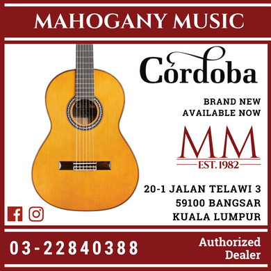Cordoba C9 Parlor 7/8 - Solid Canadian Cedar Top, Solid African Mahogany Back & Sides, Guitar Case - Full Solid