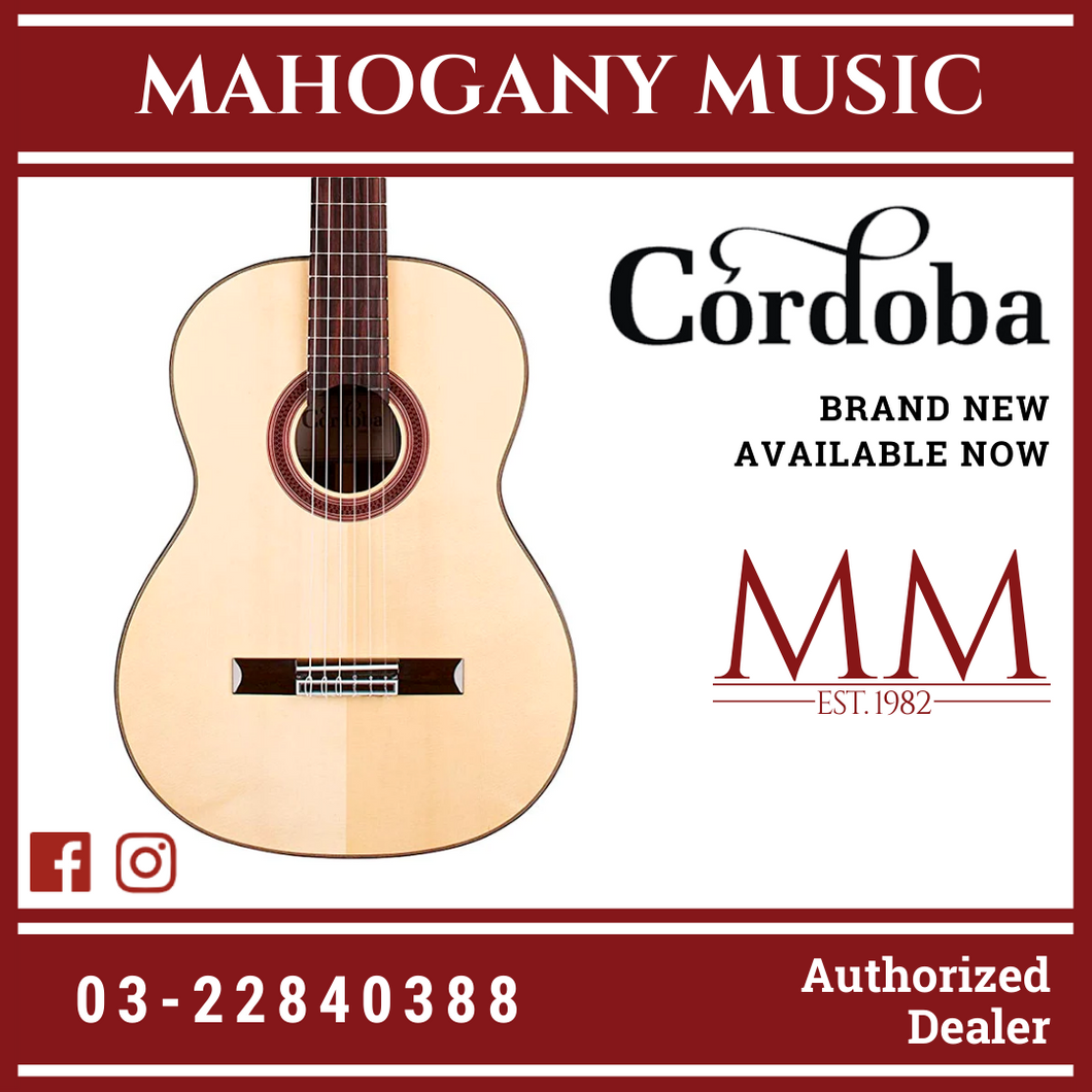 Cordoba F10 Flamenco Guitar - Solid European Spruce Top, Solid Cypress Wood, With Cordoba Polyfoam Guitar Case (Full Solid) (F-10)