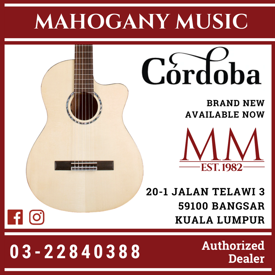 Cordoba Fusion 5 Acoustic Guitar - Natural with Gator Guitar Case