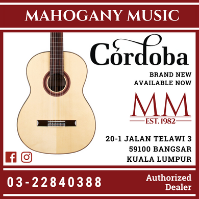 Cordoba C7 SP Guitar Pack - Solid European Spruce Top, Layered Rosewood Back & Sides,
