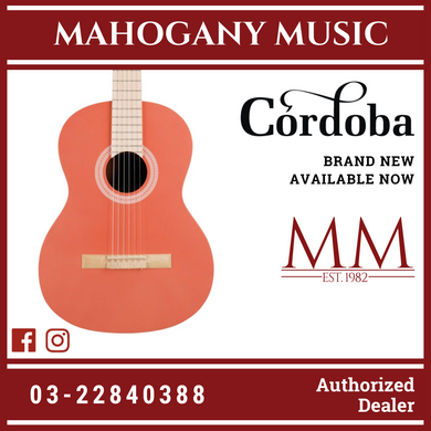 Cordoba Protege C1 Matiz Acoustic Guitar With Gig Bag, Spruce Top, Mahogany Back & Side - Coral