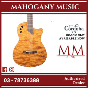 Cordoba Stage Thinbody Nylon Acoustic-electric Guitar - Natural Amber