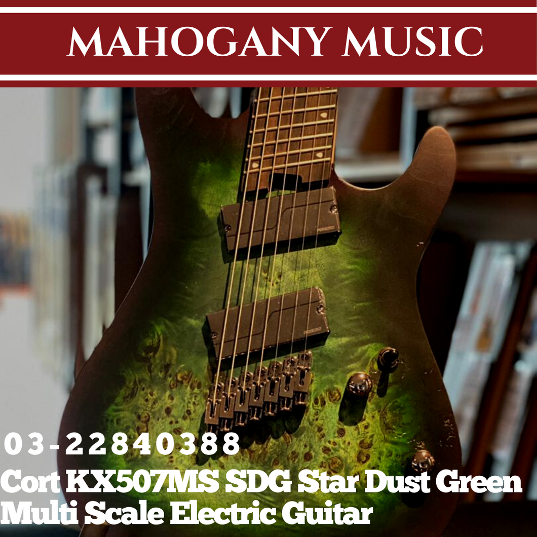 Cort KX507MS SDG Star Dust Green Multi Scale Electric Guitar