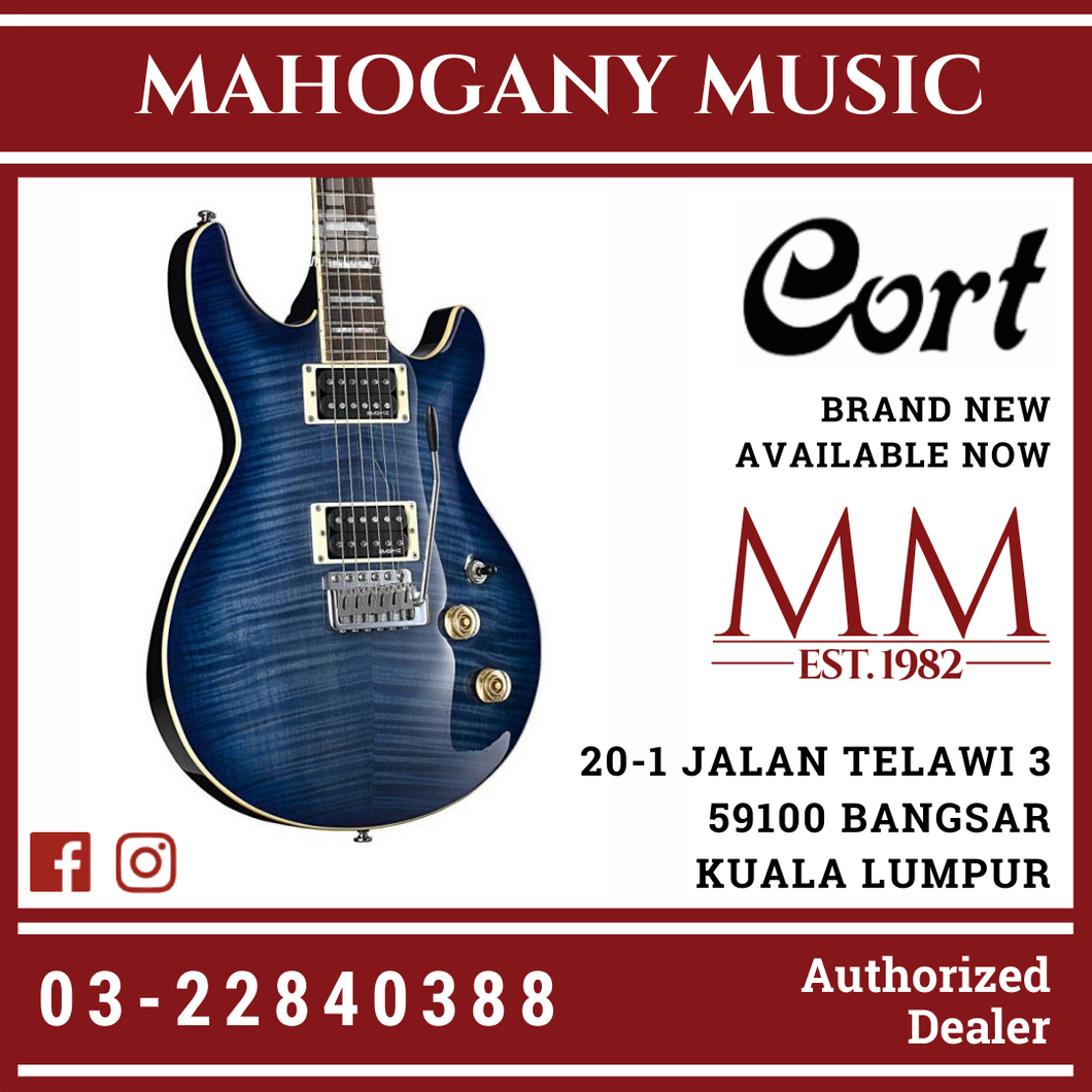 Cort M-600T Bright Blue Electric Guitar
