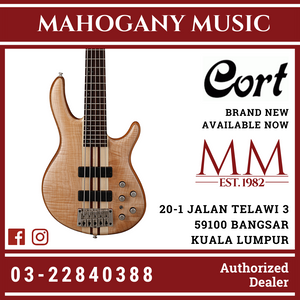 Cort A-6 Plus FMMH Open Pore Natural Electric Bass Guitar