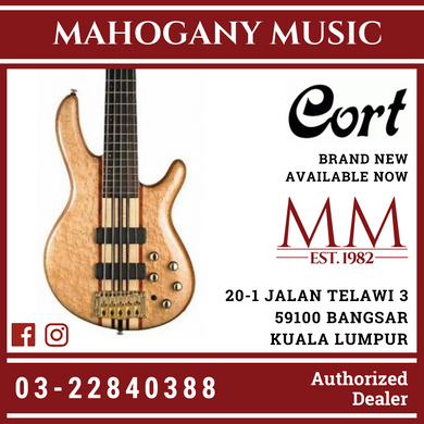 Cort A5 Custom 20th Anniversary 5 String Natural Bass Guitar