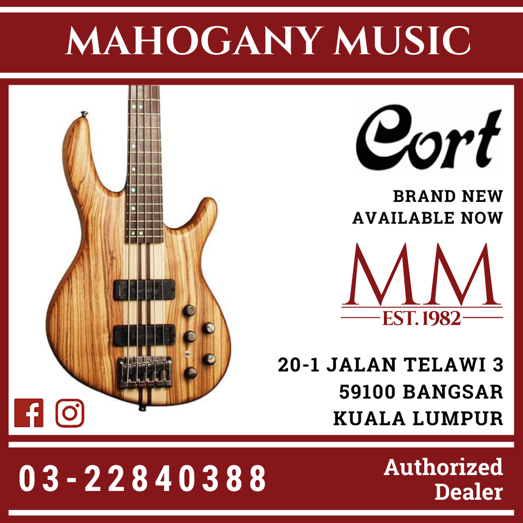 Cort A-5 Custom Z Open Pore Natural Bass Guitar