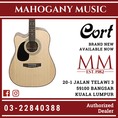 Cort AD-880CE Natural Left Handed Acoustic Guitar
