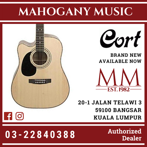 Cort AD-880CE Natural Left Handed Acoustic Guitar