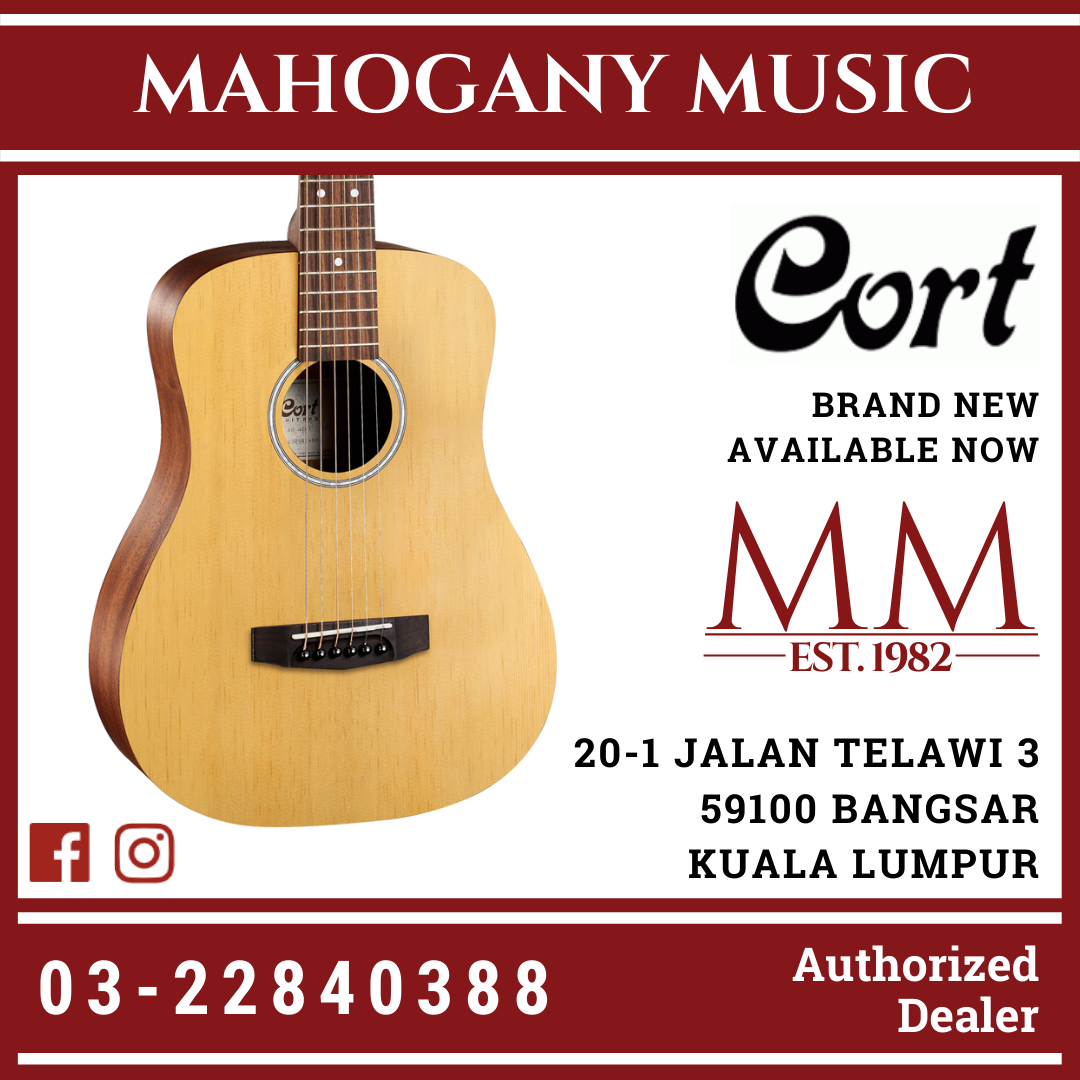 Cort AD MINI M Open Pore Acoustic Guitar Mahogany Music