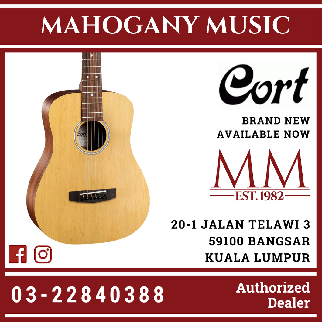 Cort AD-Mini Natural Acoustic Guitar W/Bag