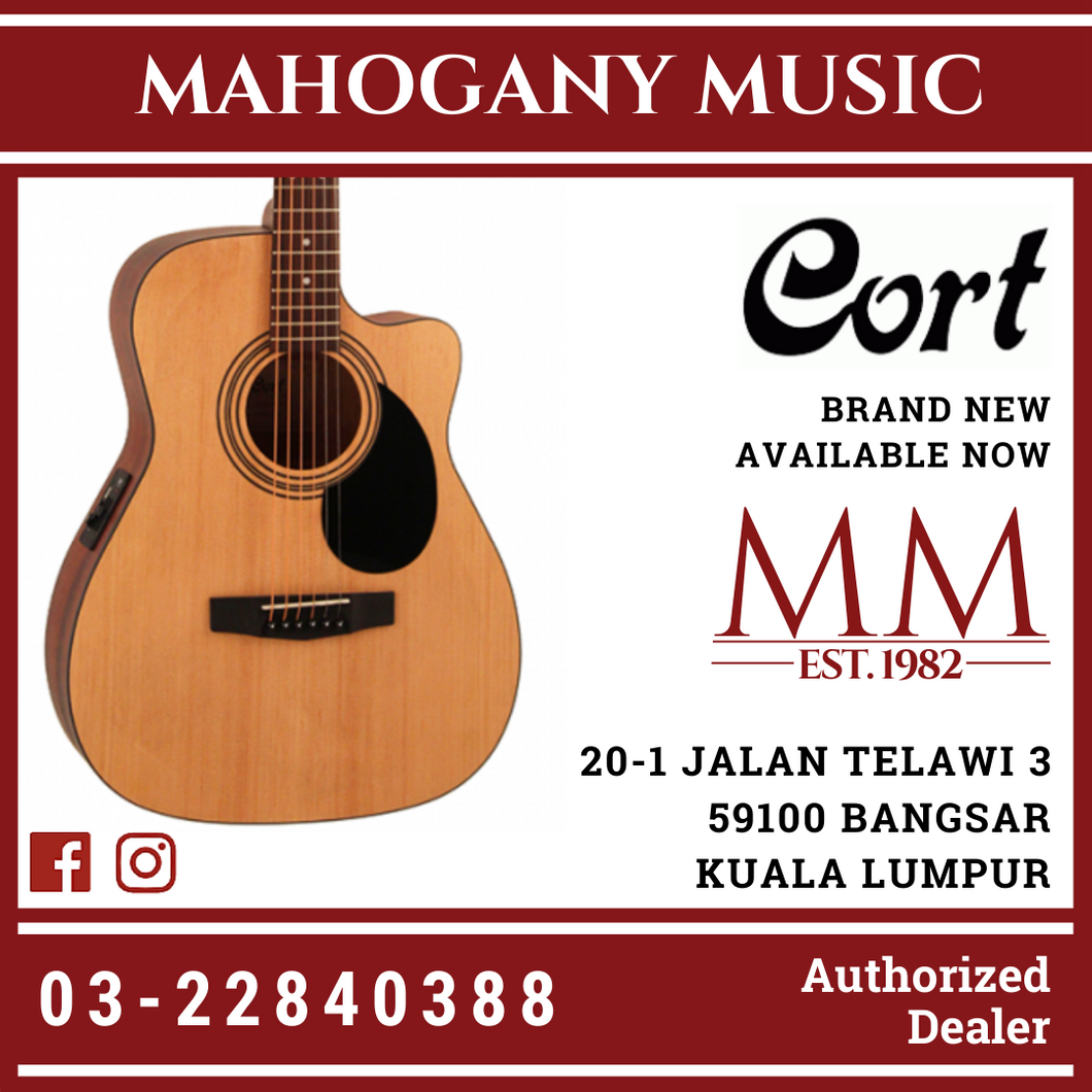 Cort AF-515CE Natural Acoustic Guitar