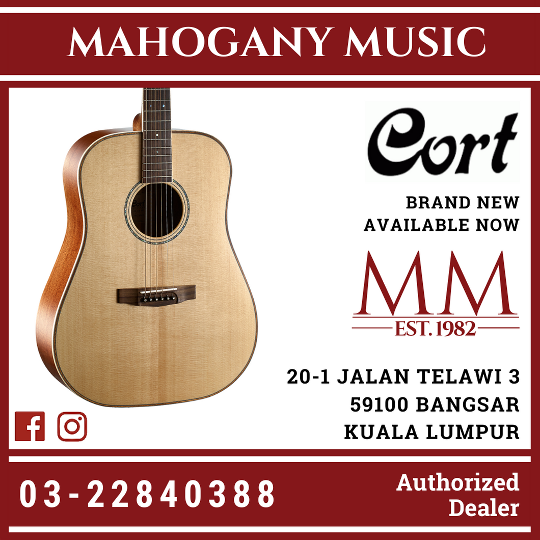 Cort AS-E4 Natural Acoustic Guitar