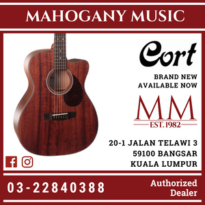 Cort AS-OC4 Full Open Pore Mahogany Acoustic Guitar