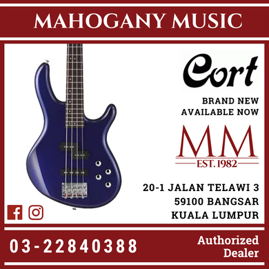 Cort Action-V Blue Metallic Plus Bass