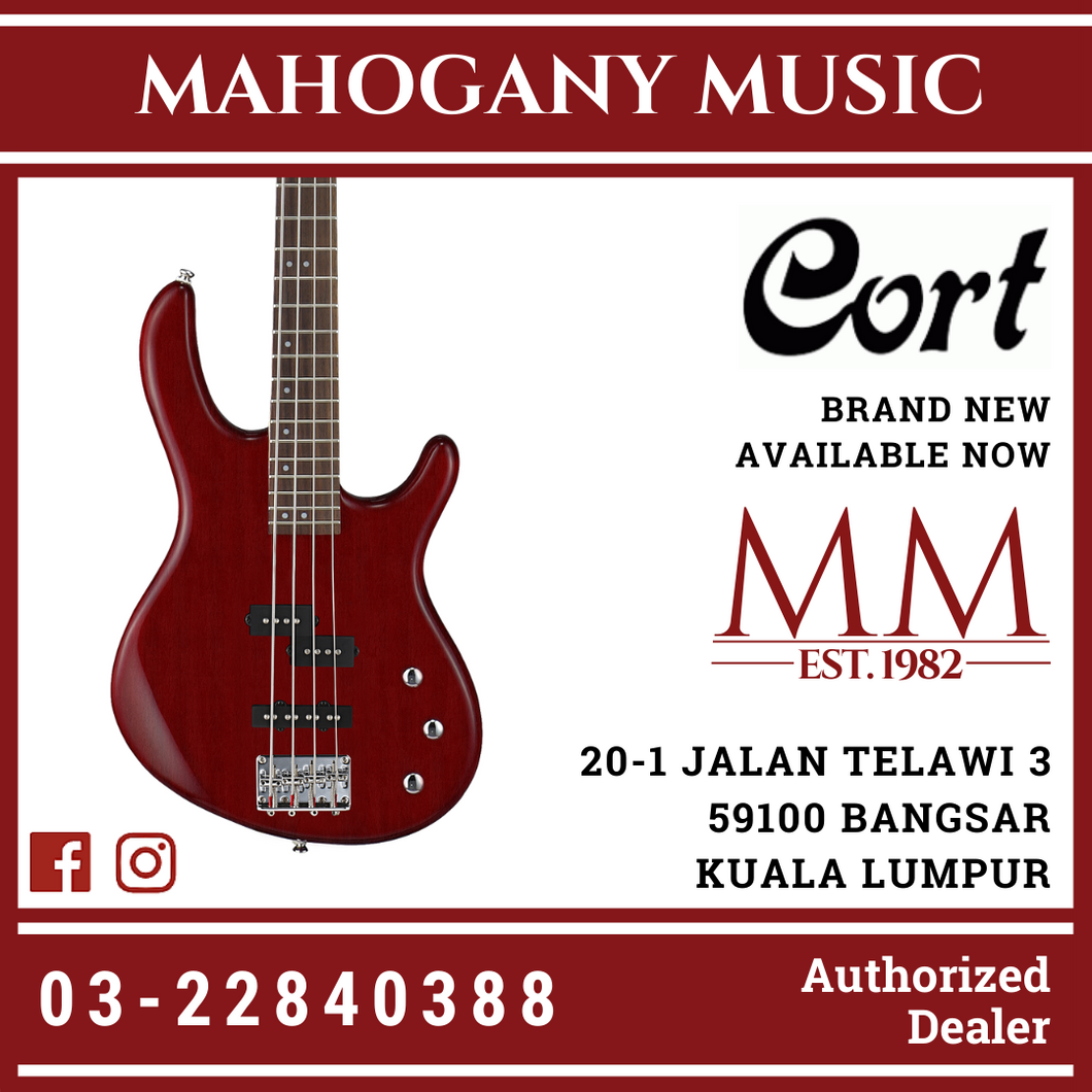 Cort Action-V Plus Trans Red Ele Bass