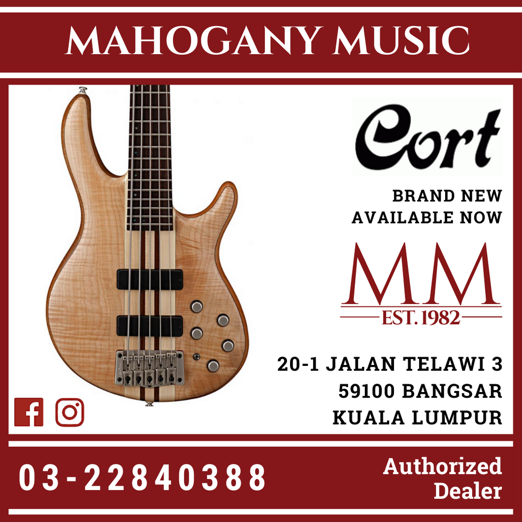 Cort Artisan Series A5 Plus FMMH Natural Bass Guitar